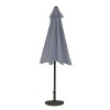 Parasol Ogrodowy Prosty Szary front złożony.jpg
