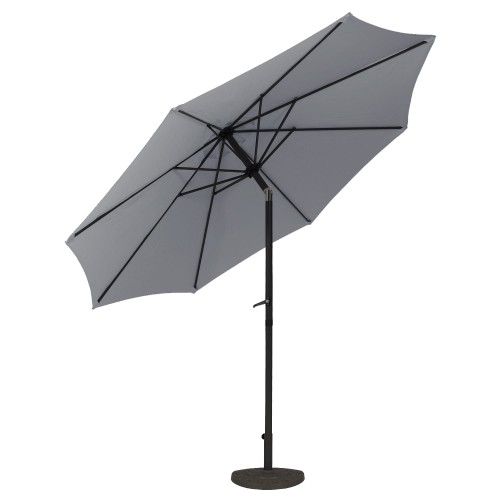 Parasol Ogrodowy Prosty Szary skos.jpg