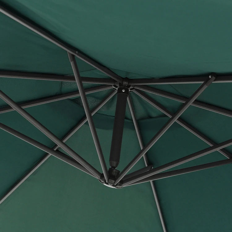 Parasol Ogrodowy Boczny Zielony szczegół3.jpg