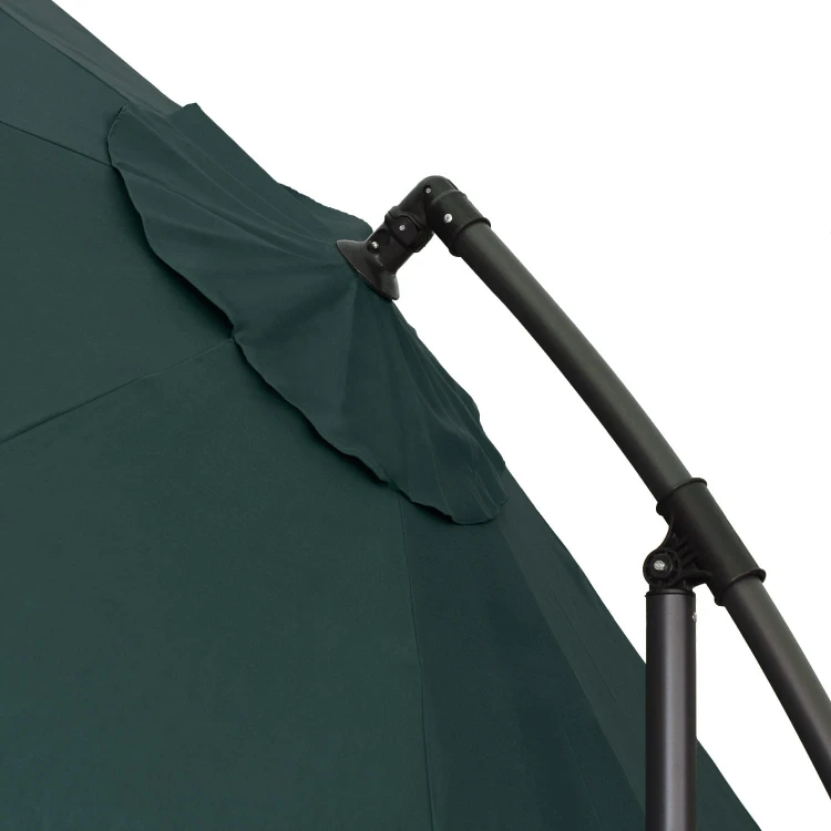 Parasol Ogrodowy Boczny Zielony szczegół6.jpg