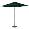 Parasol Ogrodowy Prosty Zielony front rozłozony.jpg