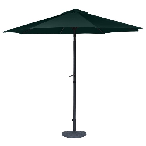 Parasol Ogrodowy Prosty Zielony front rozłozony.jpg