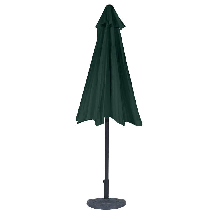 Parasol Ogrodowy Prosty Zielony front złożony.jpg
