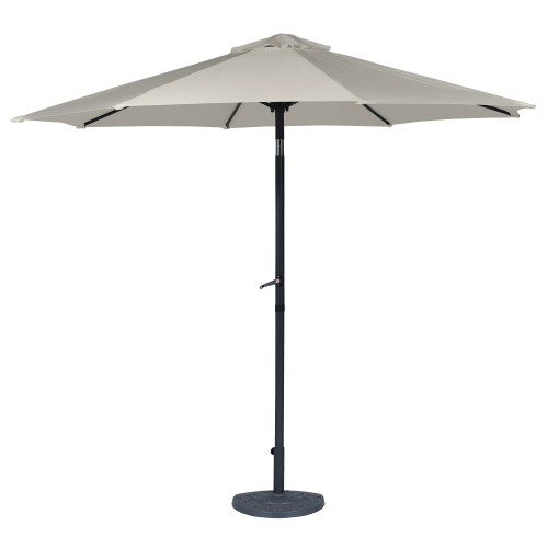 Parasol Ogrodowy Prosty Kremowy  front rozłożony.jpg