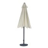 Parasol Ogrodowy Prosty Kremowy front złożony.jpg